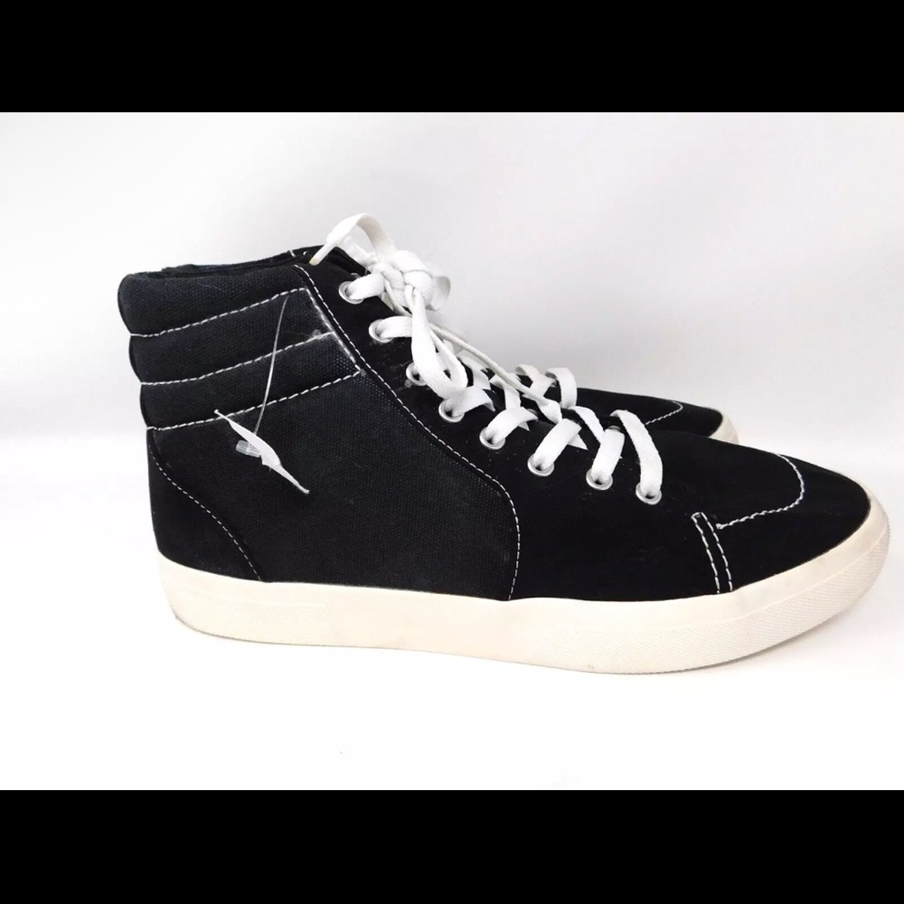 Sun + Stone Men's Shoes Jett High Top Casual Skate Sneakers Black Size 11.5